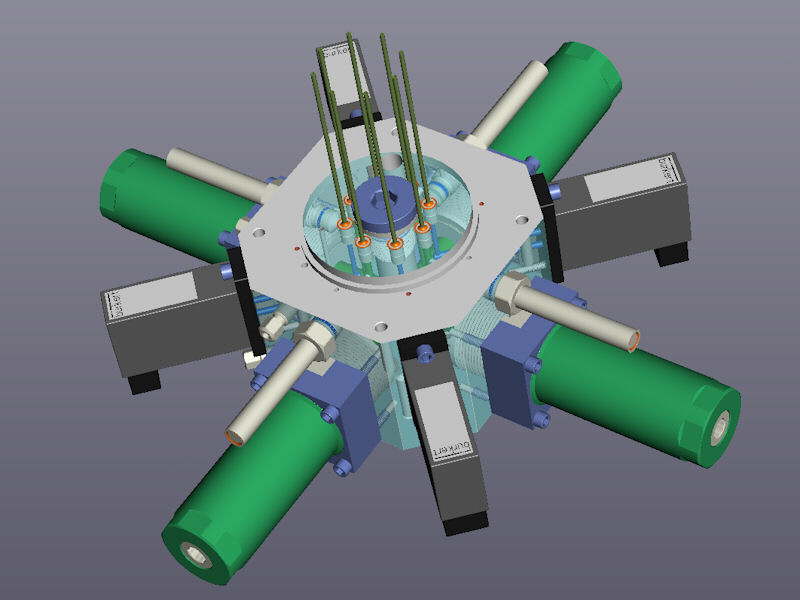 Steuerblock mit Anbauteilen