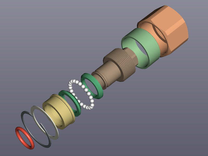 Spannmutter mit Kegelw�lzgetriebe